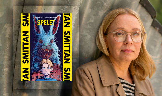 Författaren Lisa Bjärbo och boken Smittan.
